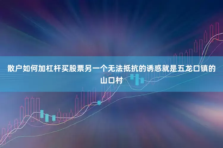 散户如何加杠杆买股票另一个无法抵抗的诱惑就是五龙口镇的山口村