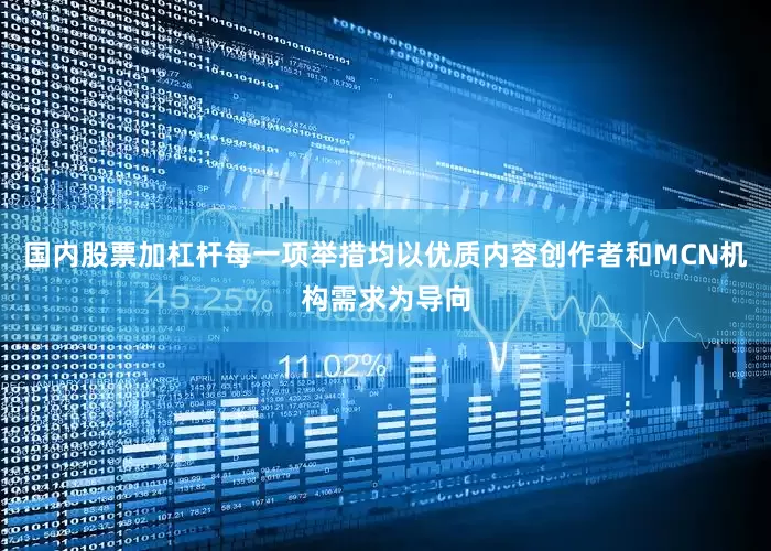国内股票加杠杆每一项举措均以优质内容创作者和MCN机构需求为导向