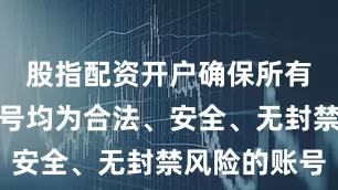股指配资开户确保所有上架的账号均为合法、安全、无封禁风险的账号